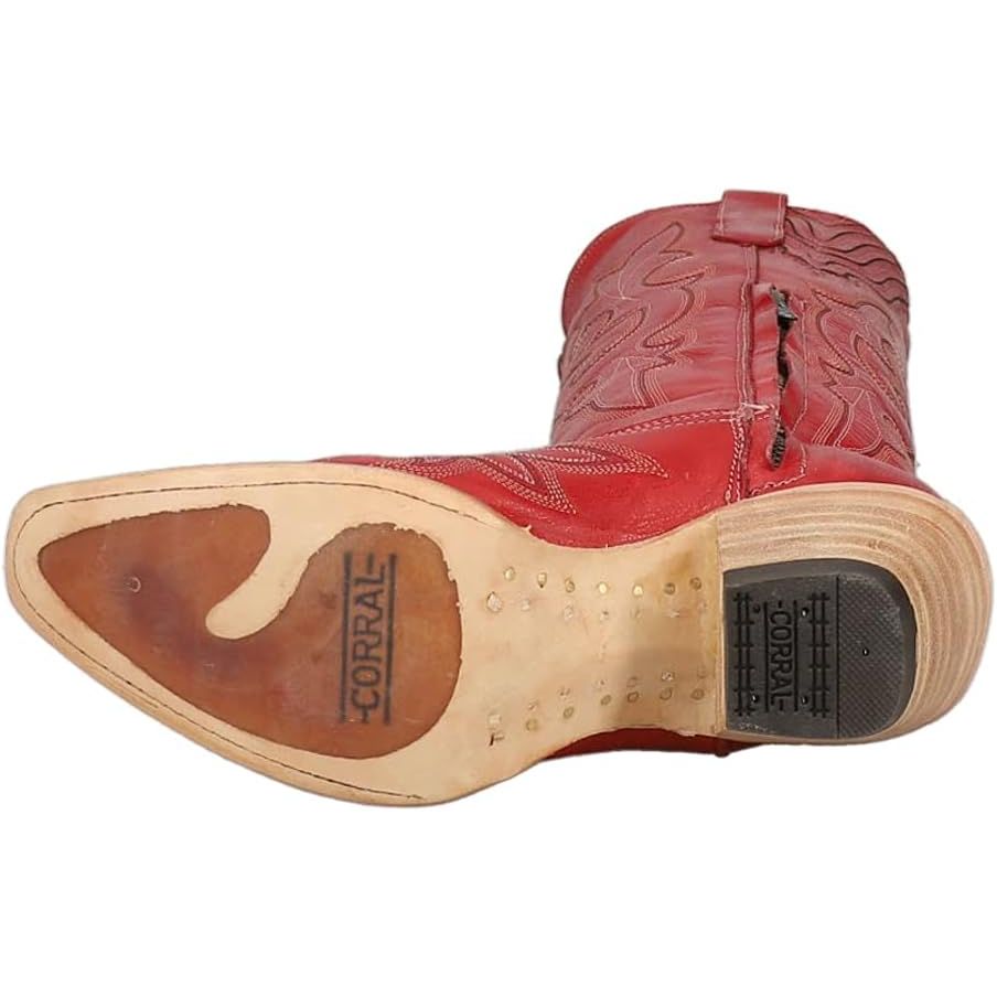 Corral Women's Tall Top Western Red Boots Corral Women's Tall Top Western Red Boots