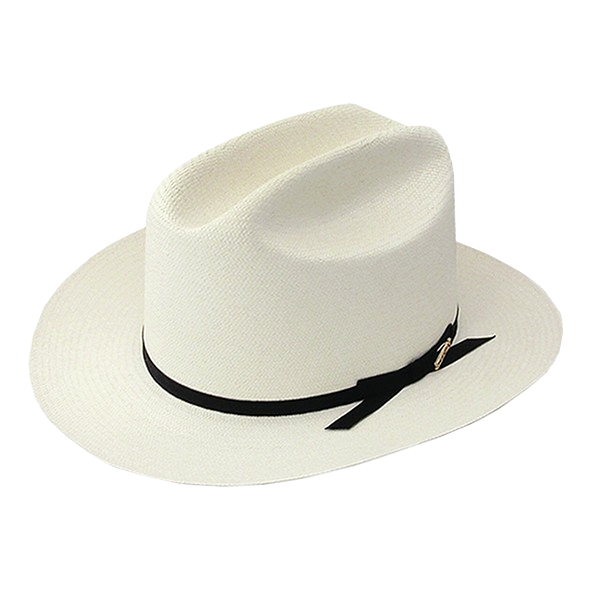 Stetson Men's Open Road Natural Straw Fedora Hat SSOPRD-052681