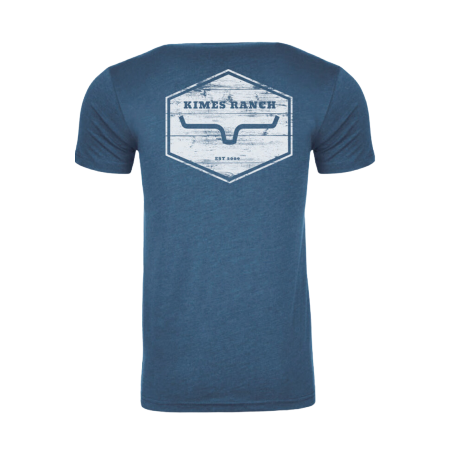 Kimes Ranch Men's Wooden Hex Cool Blue Graphic T-Shirt MSH0000170-BL017