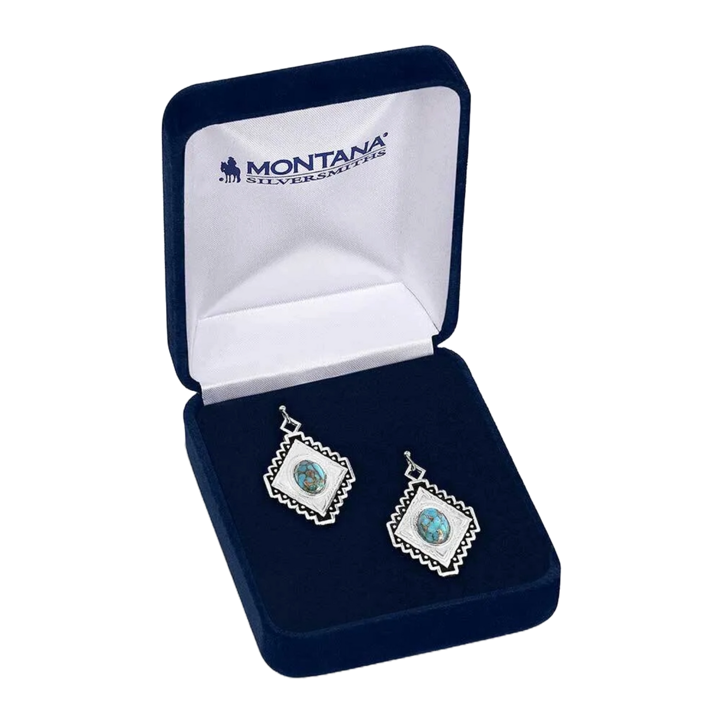 Montana Silversmiths Diamond Of The West Turquoise Earrings ER5661