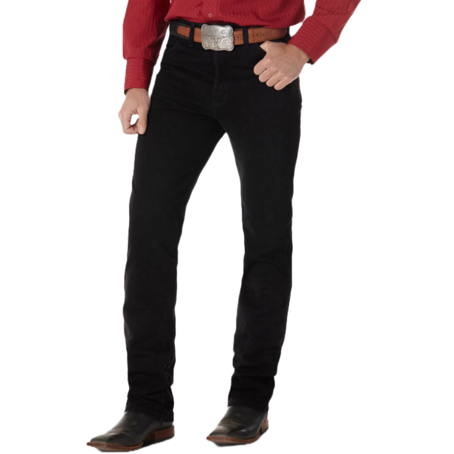 Wrangler Men's Cowboy Cut® Silver Edition Slim Fit Denim Black Jeans 933SEWK