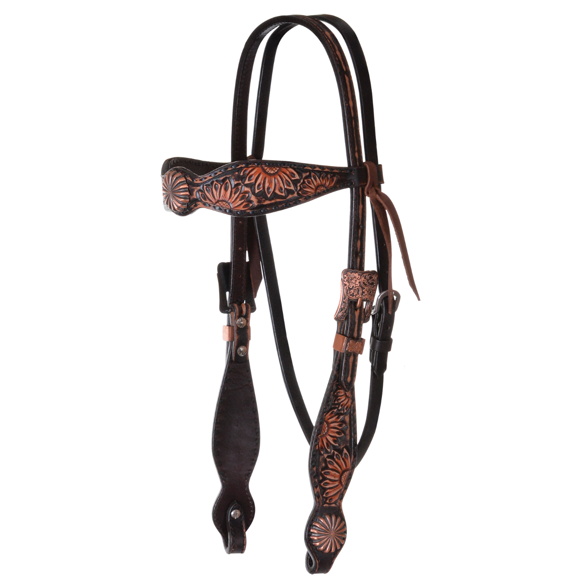 Circle Y Vintage Sunflower Browband Headstall