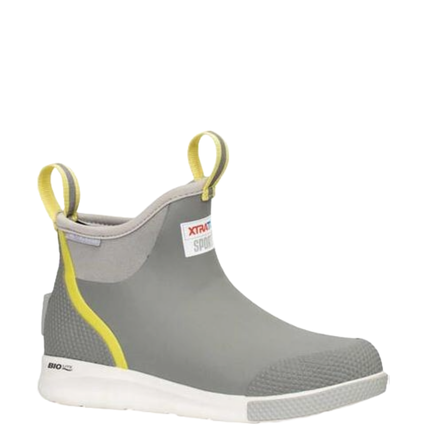XTRATUF Ladies 6" Sport Waterproof Grey Ankle Deck Boots ADSW108