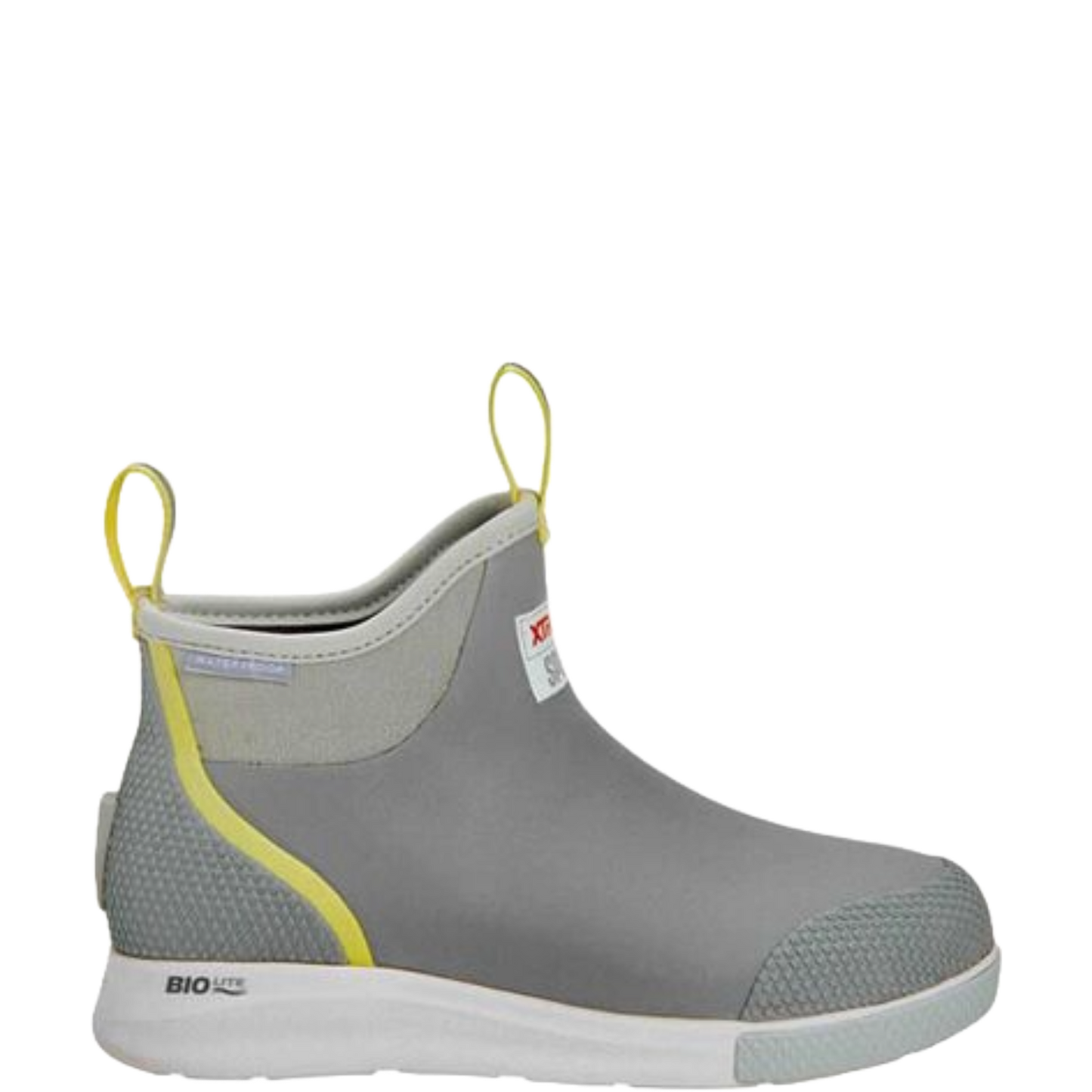 XTRATUF Ladies 6" Sport Waterproof Grey Ankle Deck Boots ADSW108