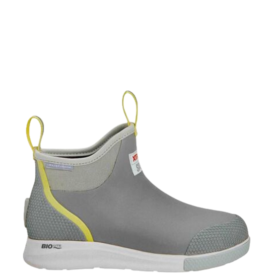 XTRATUF Ladies 6" Sport Waterproof Grey Ankle Deck Boots ADSW108