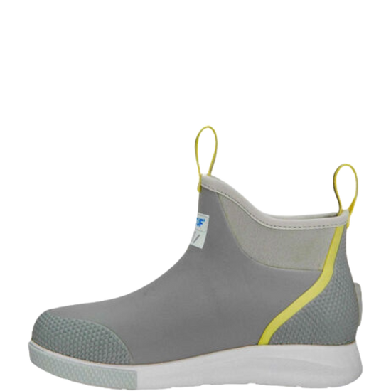 XTRATUF Ladies 6" Sport Waterproof Grey Ankle Deck Boots ADSW108