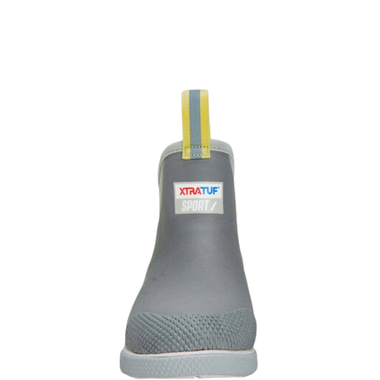 XTRATUF Ladies 6" Sport Waterproof Grey Ankle Deck Boots ADSW108