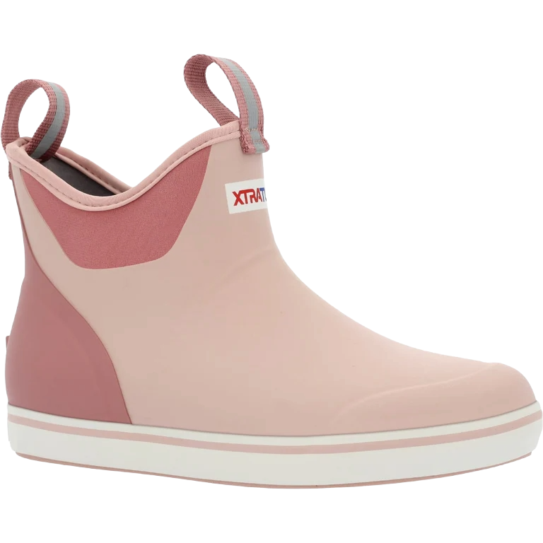 XTRATUF Ladies Blush Pink 6 inch Ankle Deck Boot XWAB602
