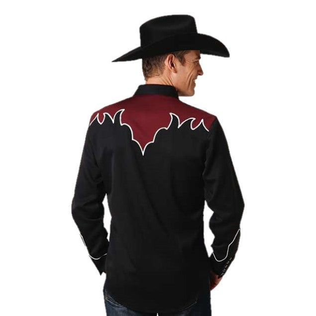 Roper Men's Old West Collection Embroidery Snap Shirt 03-001-0040-0643