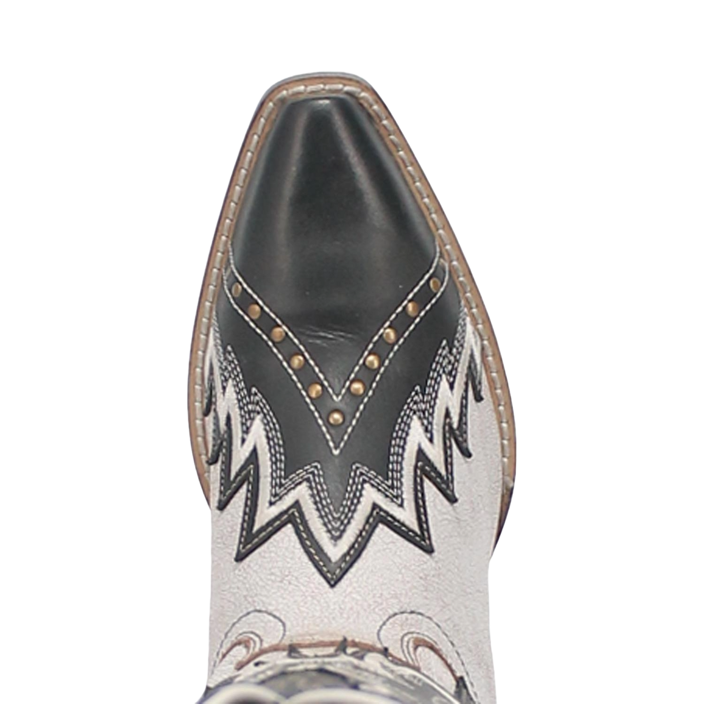 Laredo Ladies Shawnee Embroidered White & Black Western Boots 52460