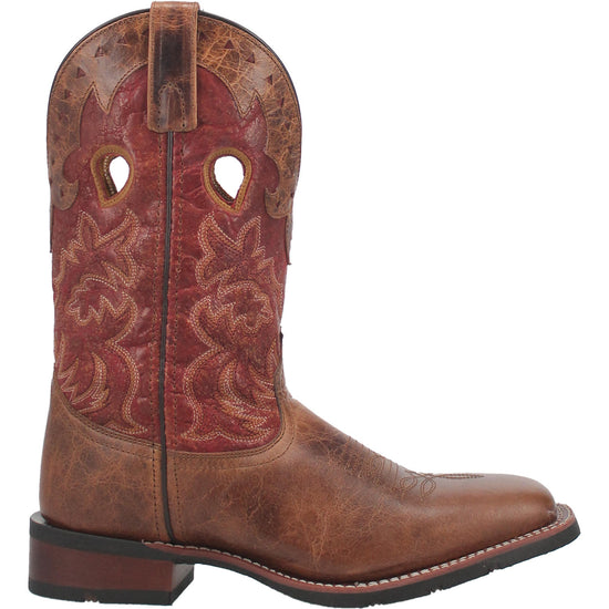 Laredo Men's Ross Red and Brown Square Toe Boots 7945