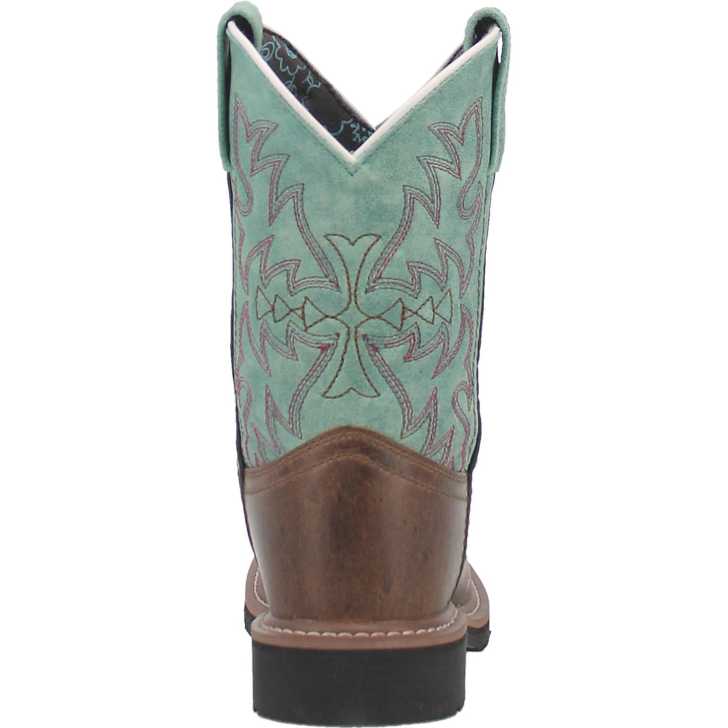 Dan Post Youth Nia Brown & Turquoise Leather Western Boots DPC3937