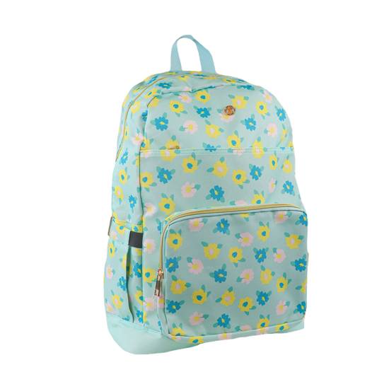 Simply Southern Flower Aqua Blue Backpack 0124-BAG-BKPK-FLWR