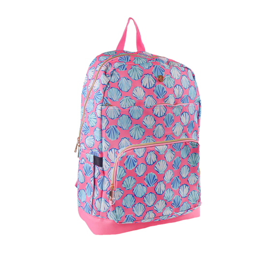 Pink Spike Shell Backback Simply Southern Shell Pink Backpack 0124-BAG-BKPK-SHELL