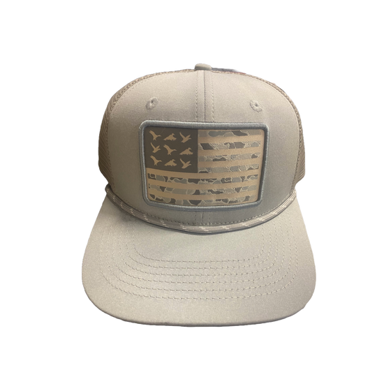 Simply Southern Men's Wild Flag Grey Snapback Hat 0124-MN-HAT-CURVED-WLDFLAG