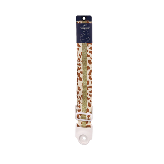 Simply Southern Interchangable Leopard Pattern Cream Cooler Strap 0124-STRAP-LEOCRM