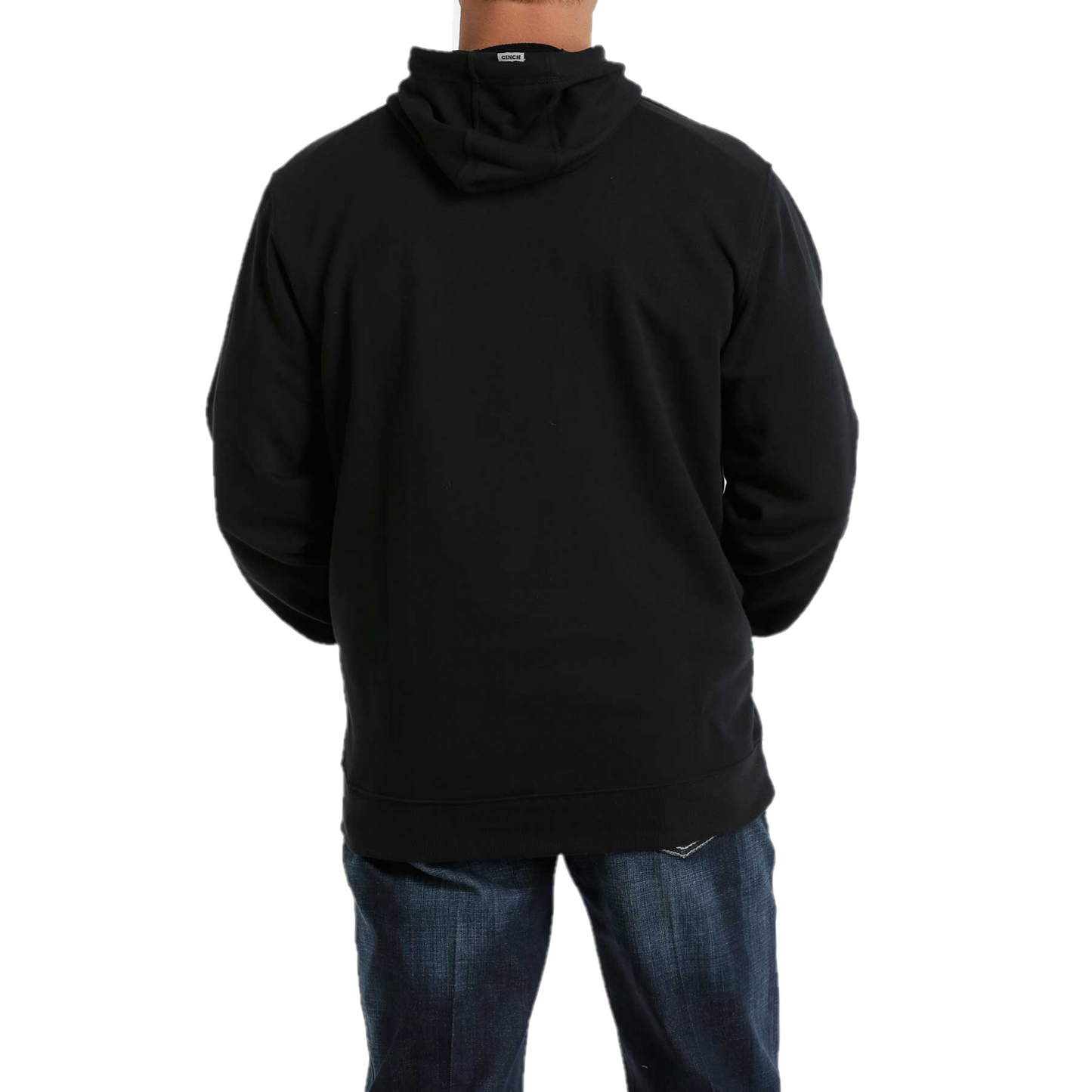Cinch Men's Black on Black Logo Sweatshirt Hoodie MWK1206021