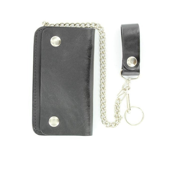 Nocona Men's Western Leather Black Trucker Key Chain 0602401