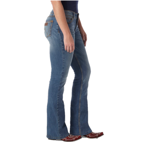 Wrangler® Ladies Retro Mae Mid Rise Medium Wash Bootcut Jeans 09MWZKM