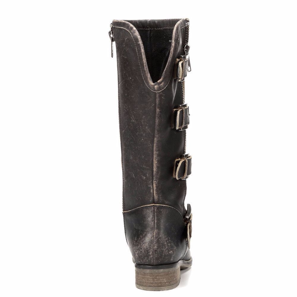 Corral Ladies Distressed Black Straps and Zipper P5079 - Wild West Boot Store - 3