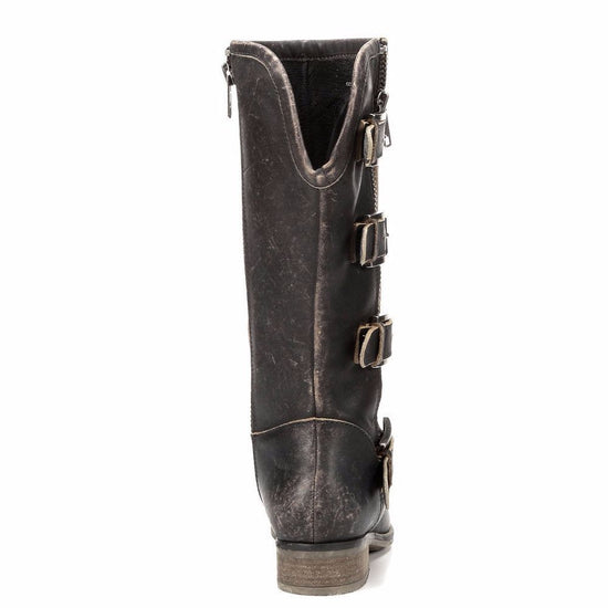 Corral Ladies Distressed Black Straps and Zipper P5079 - Wild West Boot Store - 3