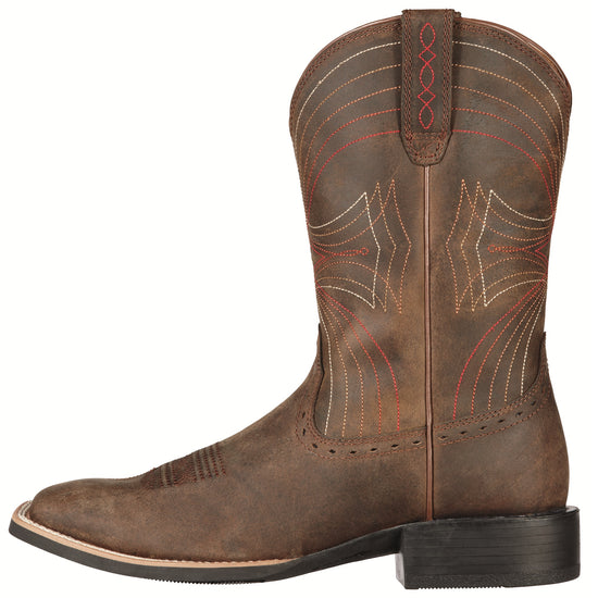 Ariat Men’s Sport Wide Square Toe Brown Boots 10010963 - Wild West Boot Store