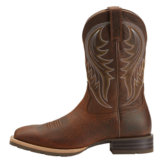 Ariat® Men's Hybrid Rancher Brown Oiled Rowdy Square Toe Boot 10014070