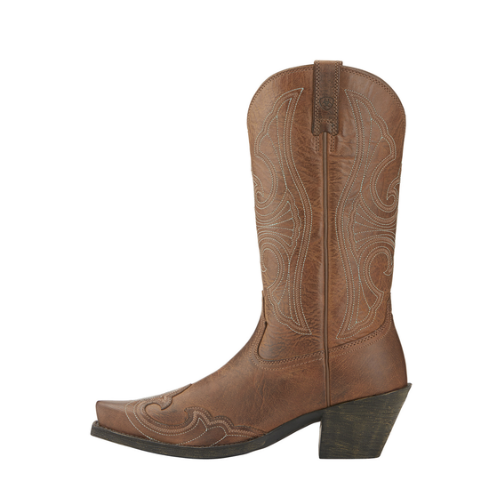 Ariat® Ladies Round Up Brown Sandstorm Wingtip Snip Toe Boots 10015290