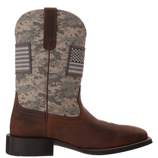 Ariat® Men's Sport Patriot Sage & Distressed Brown Boot 10023359 - Wild West Boot Store