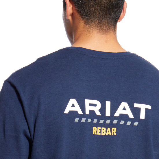 Ariat Rebar Cotton Strong Logo Navy T-shirt 10025410
