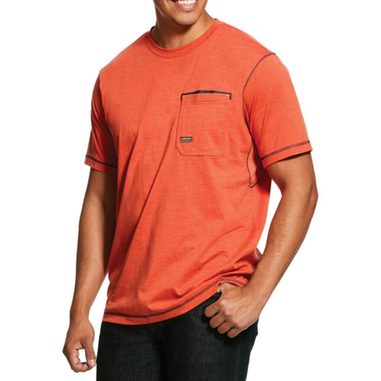 Ariat® Men's Rebar Workman Volcanic Heather T-shirt 10025422
