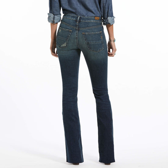 Ariat Ladies Premium High Rise Blue Lake Flare Jeans 10033323