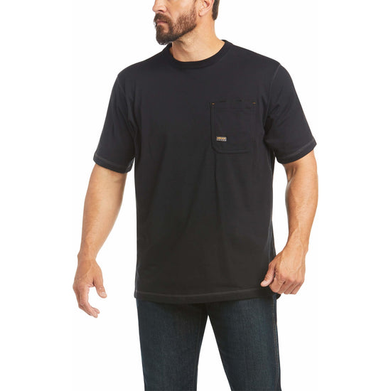 Ariat® Men's Rebar Workman Black Logo T-Shirt 10035402