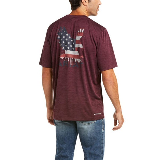 Ariat Men's Charger Malbec Graphic Eagle Short Sleeve Tee 10036149