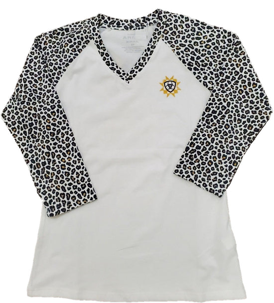 Ariat Ladies REAL Thunderbird 3/4 Sleeve Leopard T-Shirt 10036193
