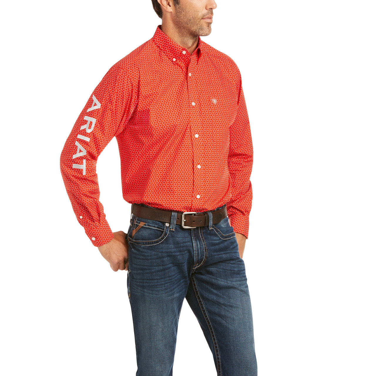 Ariat Men's Casual Series Red Dwarf Team Bruin Button Up Shirt 10036430
