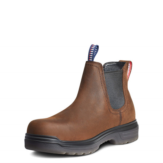 Ariat Men's Turbo Chelsea Domestic H2O Carbon Toe Work Boots 10036738