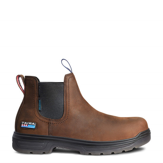 Ariat Men's Turbo Chelsea Domestic H2O Carbon Toe Work Boots 10036738