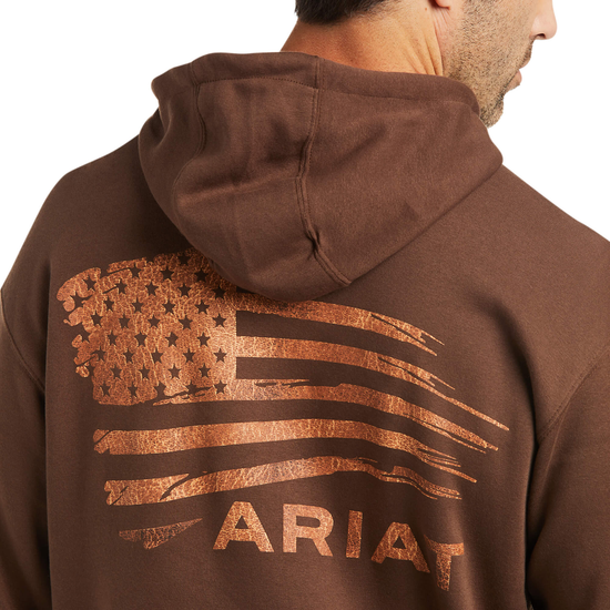 Ariat® Men's Patriot 2.0 Dark Brown Hoodie 10037270