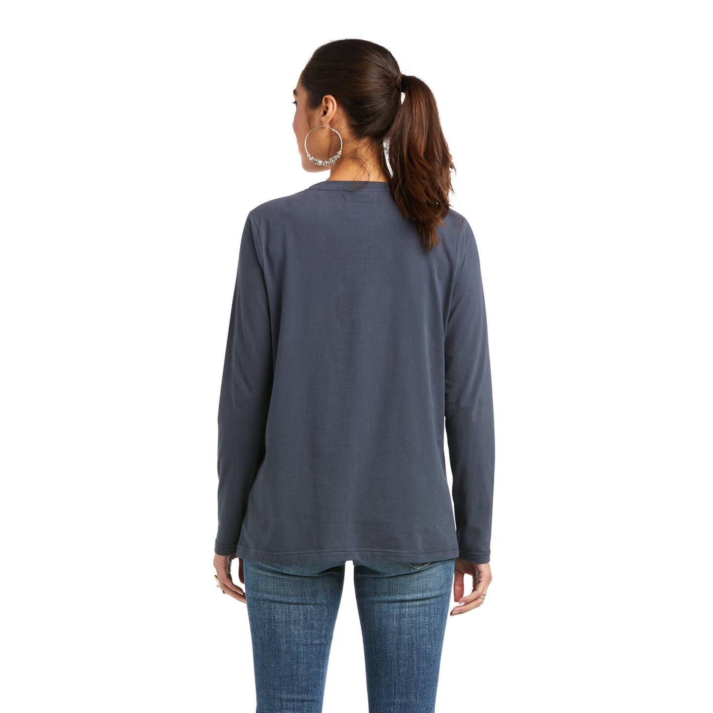 Ariat Ladies REAL Long Sleeve India Ink Logo Tee 10037522