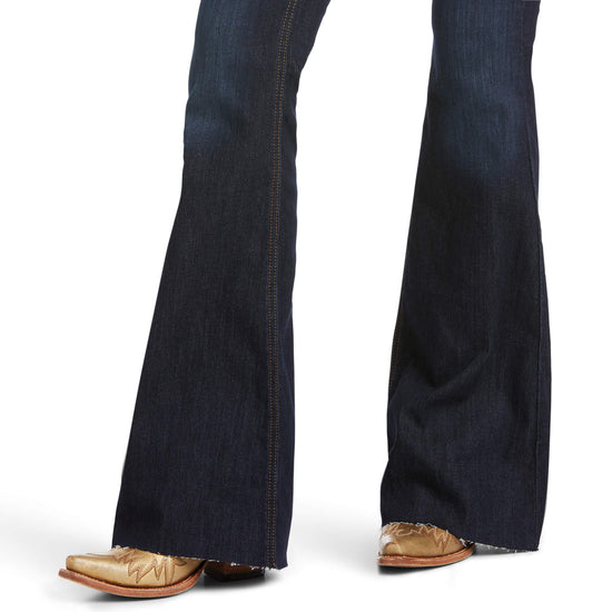 Ariat Ladies Ophelia R.E.A.L. High Rise Flare Raw Hem Jeans 10037959