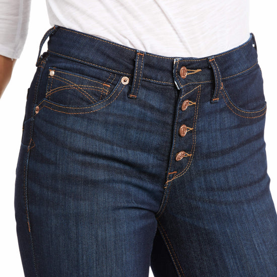 Ariat Ladies Ophelia R.E.A.L. High Rise Flare Raw Hem Jeans 10037959