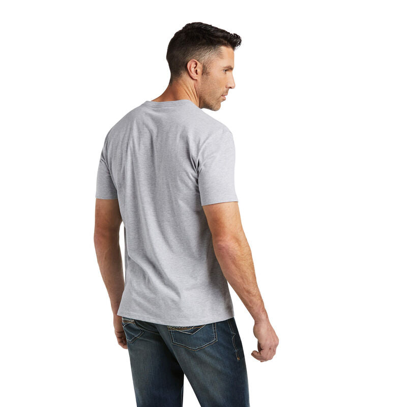 Ariat® Men's Dusk Fill Athletic Heather Short Sleeve T-Shirt 10038180