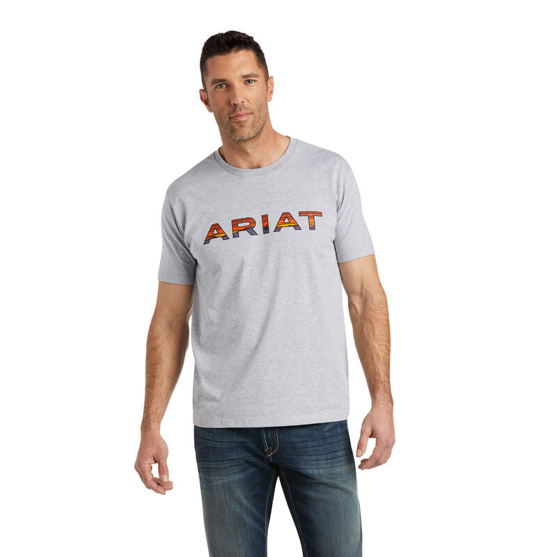 Ariat® Men's Dusk Fill Athletic Heather Short Sleeve T-Shirt 10038180