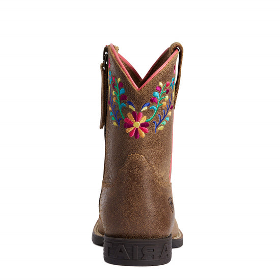 Ariat Children's Girl's Wild Flower Canyon Tan Leather Boots 10038450