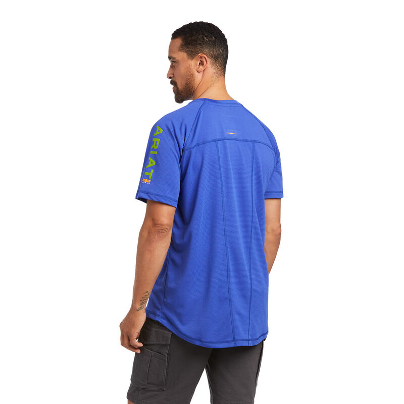 Ariat® Men's Rebar Heat Fighter Short Sleeve Blue T-Shirt 10039462