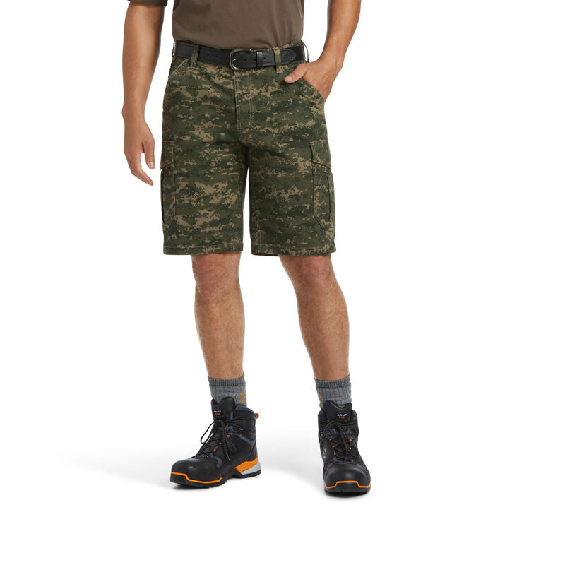 Ariat® Men's Rebar DuraStretch Made Tough Camo Cargo Shorts 10039488