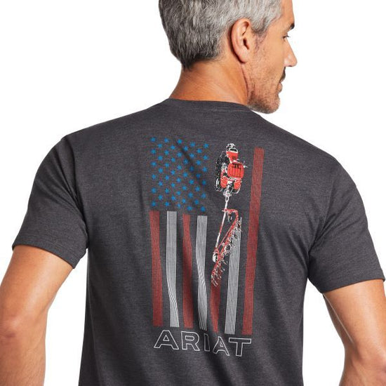 Ariat® Men's Short Sleeve Charcoal Heather Farm T-Shirt 10039930