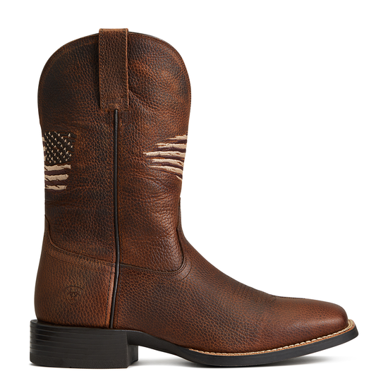 Ariat Men's Sport All Country Cliff Brown Square Toe Boots 10040275