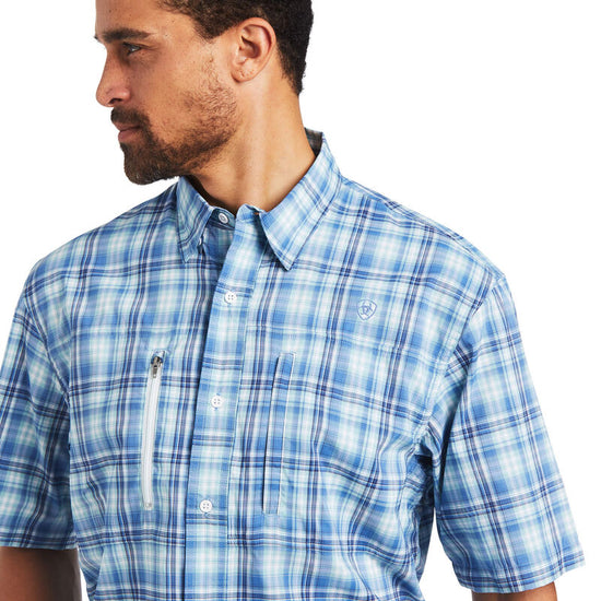 Ariat Men's Venttek™ Dutch Blue Plaid Button Down Shirt 10040462